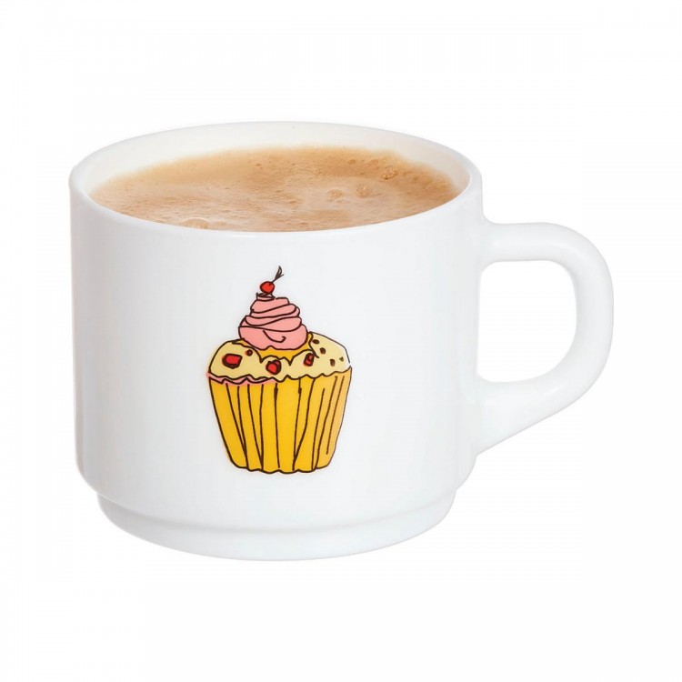 TAZA DESAYUNO BLANCA MUFFIN 22CL