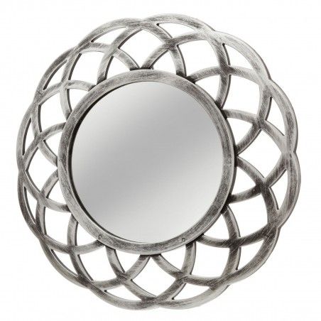 Specchio circolare in argento made in polipropilene