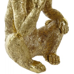FIGURA MONO SUBIDOS DORADO 13,5X10X30CM