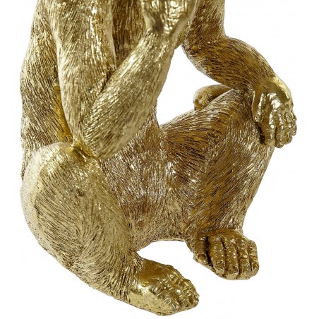 FIGURA MONO SUBIDOS DORADO 13,5X10X30CM