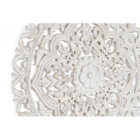 DECORACIÓN PARED RETABLO TALLADO MDF MANDALA FLOWER 40x40CM