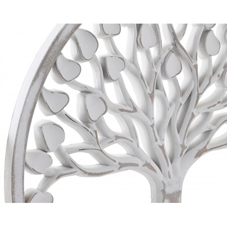 DECORACIÓN PARED RETABLO TALLADO CIRCULAR MDF ÁRBOL DE LA VIDA 39X39CM
