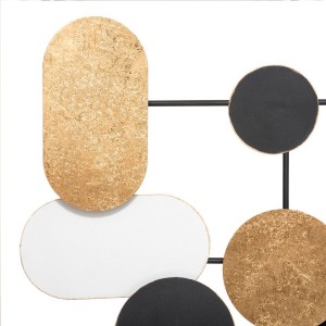 DECORACION PARED METALICA MODERNA THIER 115X51,5CM
