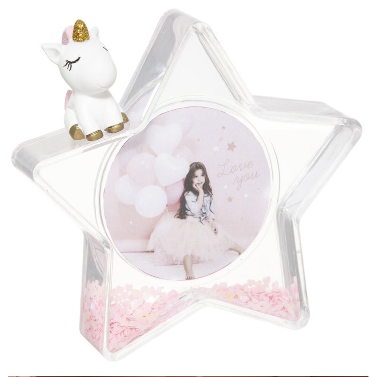 MARCO FOTOS BRILLANTINA ESTRELLA UNICORNIO 11,1X2,5X10,5CM