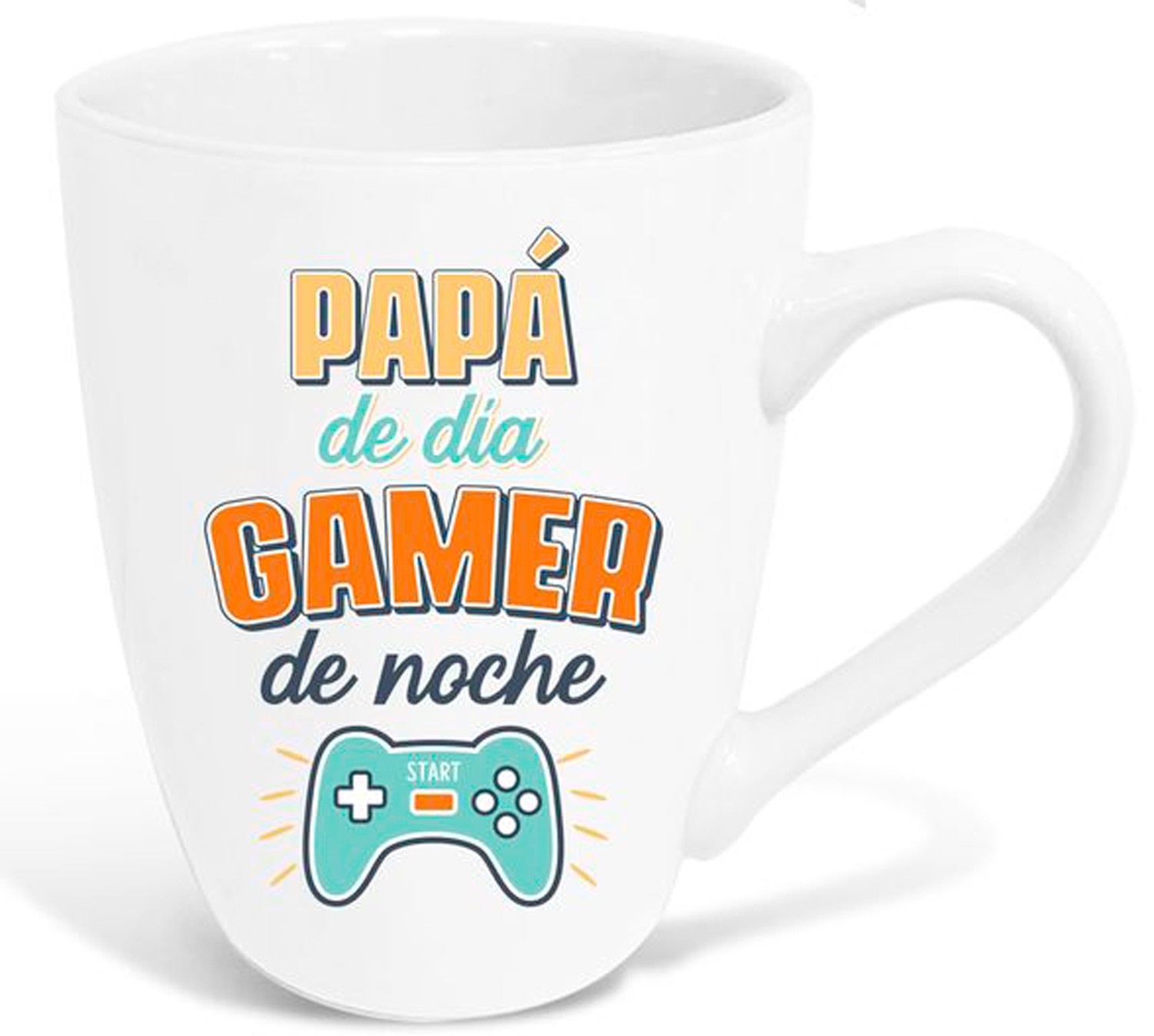 TAZA MUG PAPA GAMER CERÁMICA 350ML