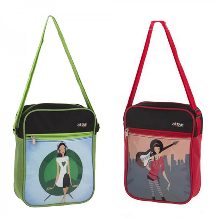Bolso bandolera mujer, dos colores (27x20.5x7.5)