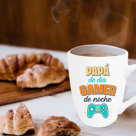 TAZA MUG PAPA GAMER CERÁMICA 350ML
