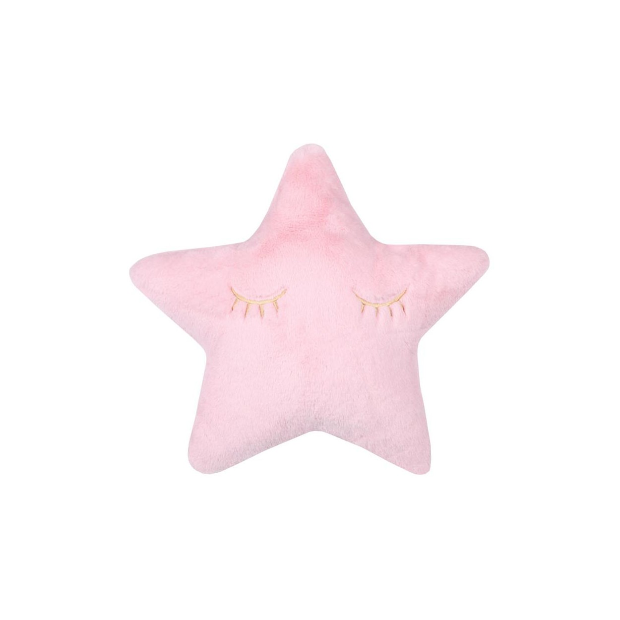 COJÍN INFANTIL DECORATIVO ESTRELLA ROSA 40X40CM