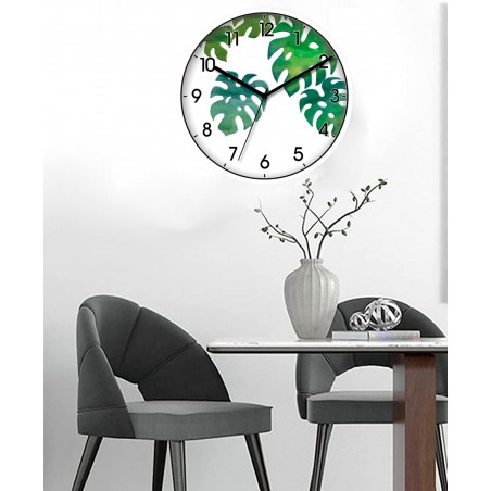 RELOJ PARED DECORATIVO LEAVES 25,40CM