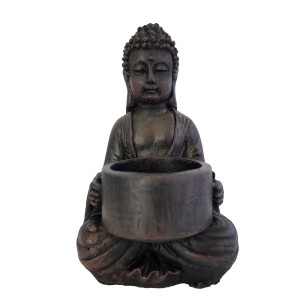 PORTAVELAS DECORATIVO BUDA...