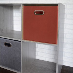 CAJA ALMACENAJE PLEGABLE TERRACOTA 31X31CM