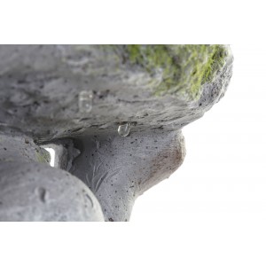*TARA* MACETERO DECORATIVO TORTUGA MAGNESIA LED 27,6X21,5X36CM