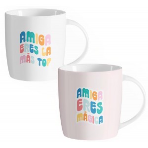 TAZA MUG AMIGA CERÁMICA 350ML