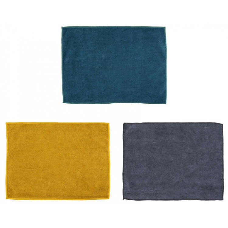 PAÑO MICROFIBRA MULTIUSOS SET 3 30X40CM