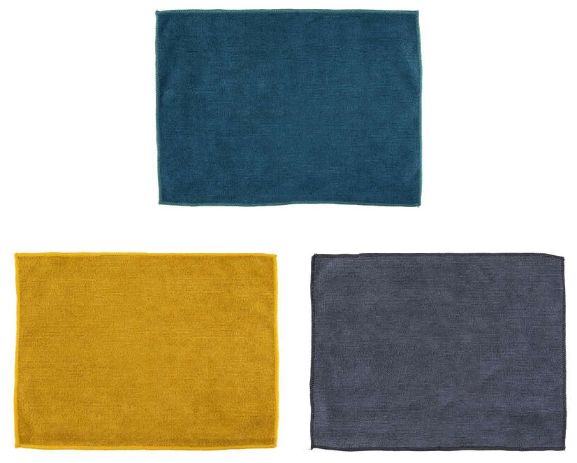 PAÑO MICROFIBRA MULTIUSOS SET 3 30X40CM