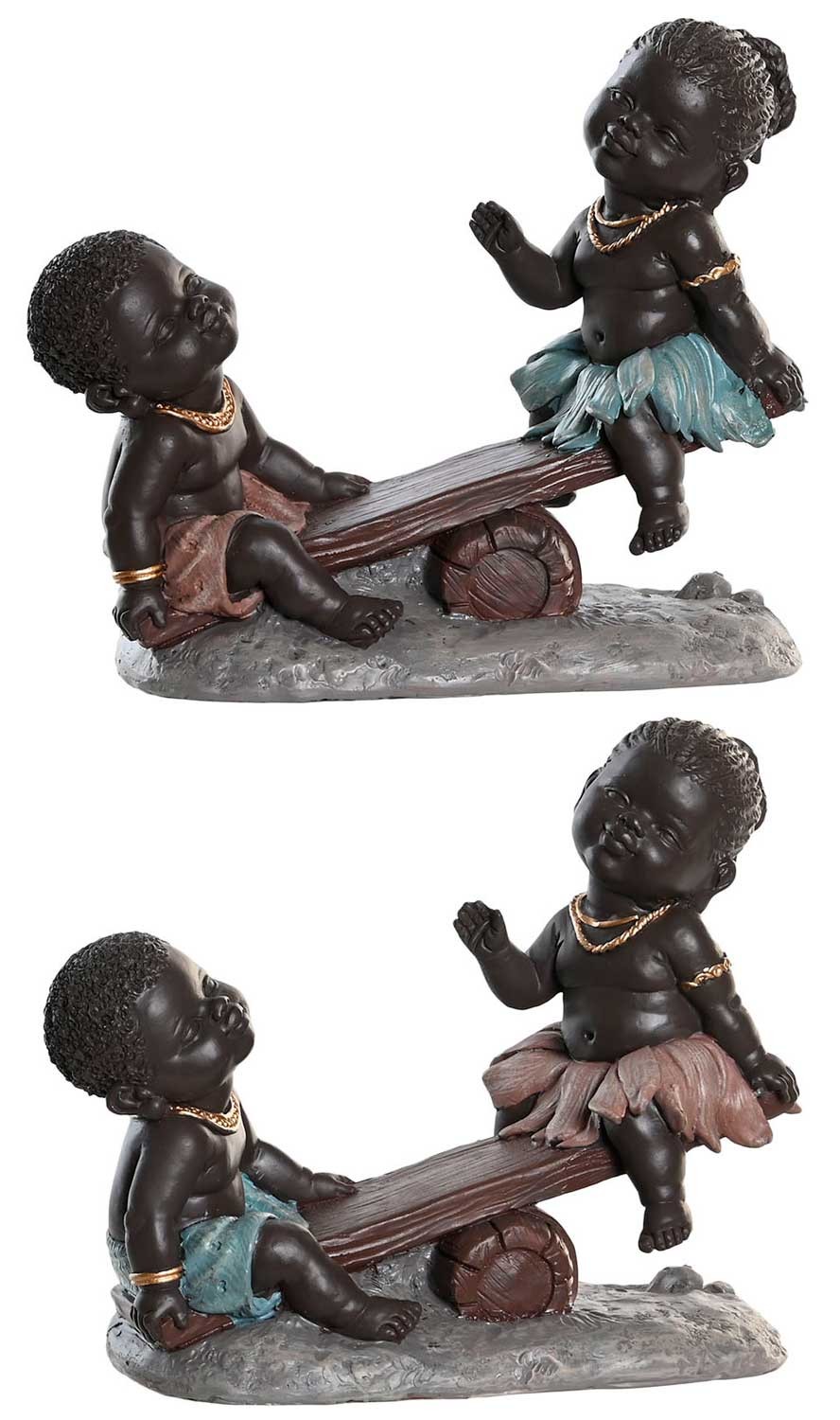 FIGURA AFRICANA BALANCIN 16X7X13CM