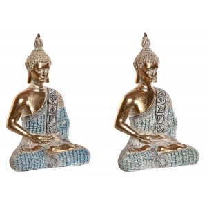 FIGURA BUDA DECORATIVA DORADO DECAPE 13X7,5X20CM