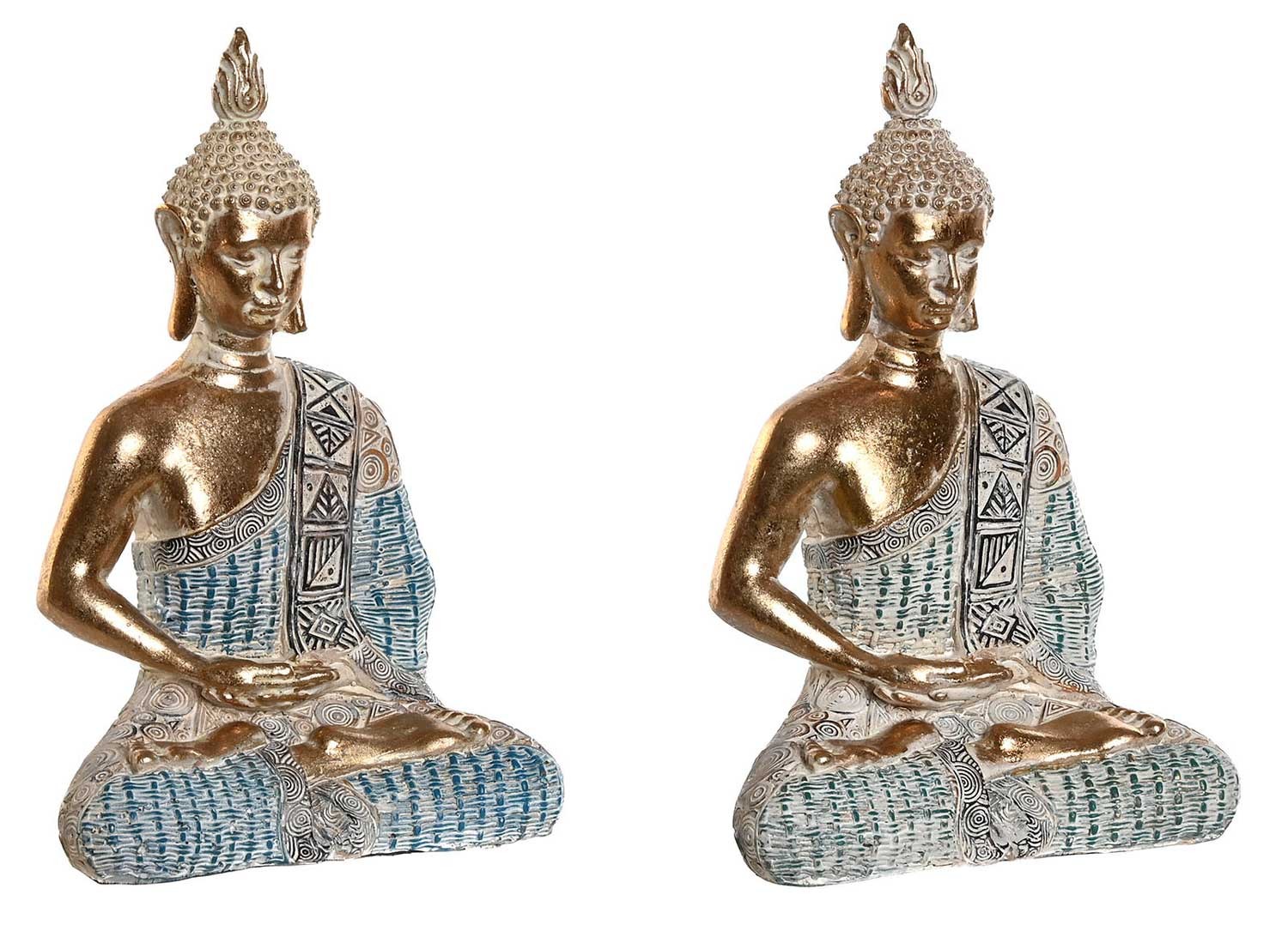 FIGURA BUDA DECORATIVA DORADO DECAPE 9,5X6,5X16CM