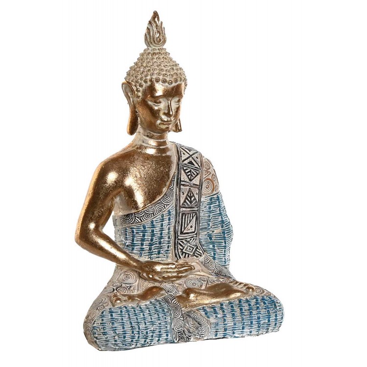 FIGURA BUDA DECORATIVA DORADO DECAPE 9,5X6,5X16CM