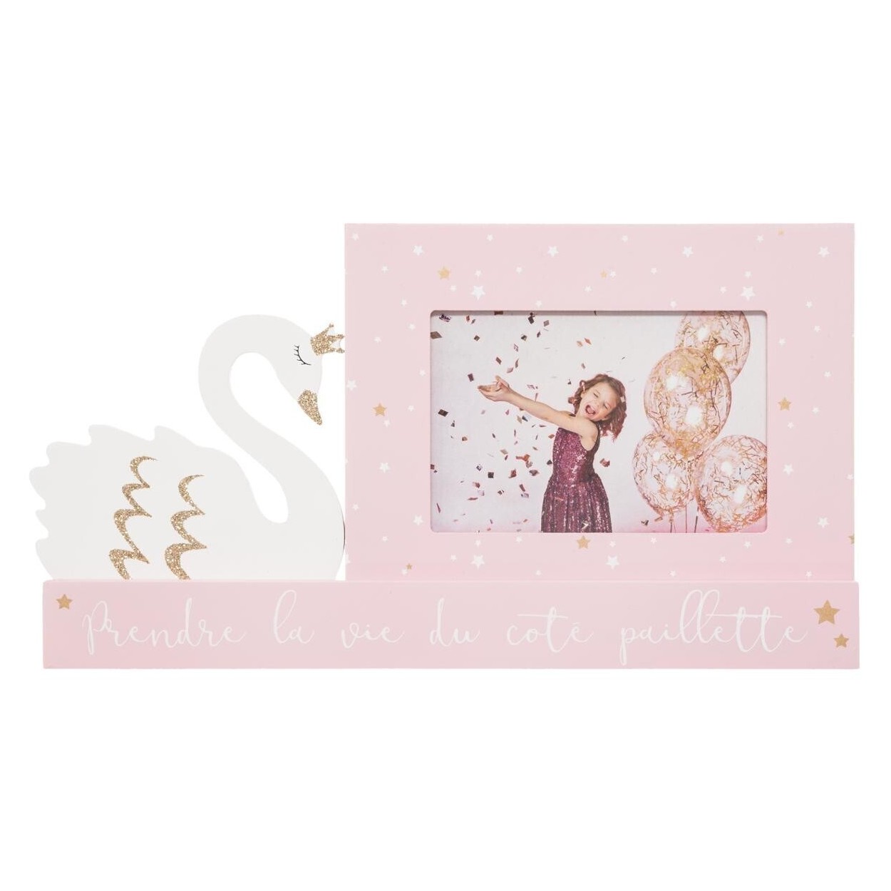 MARCO DE FOTOS INFANTIL CISNE 28,5X1,9X15,4CM