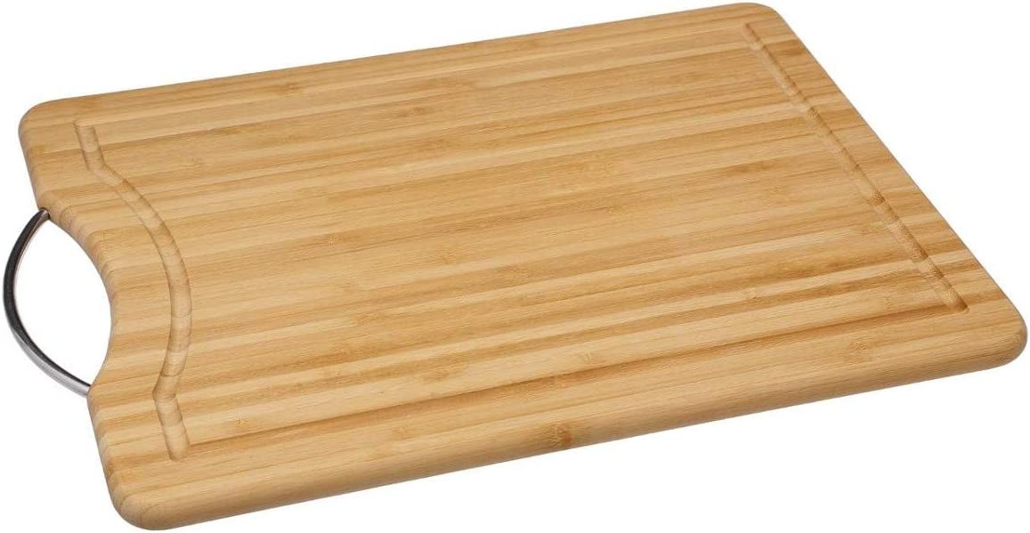 TABLA CORTAR BAMBÚ CON ASA 42X30CM