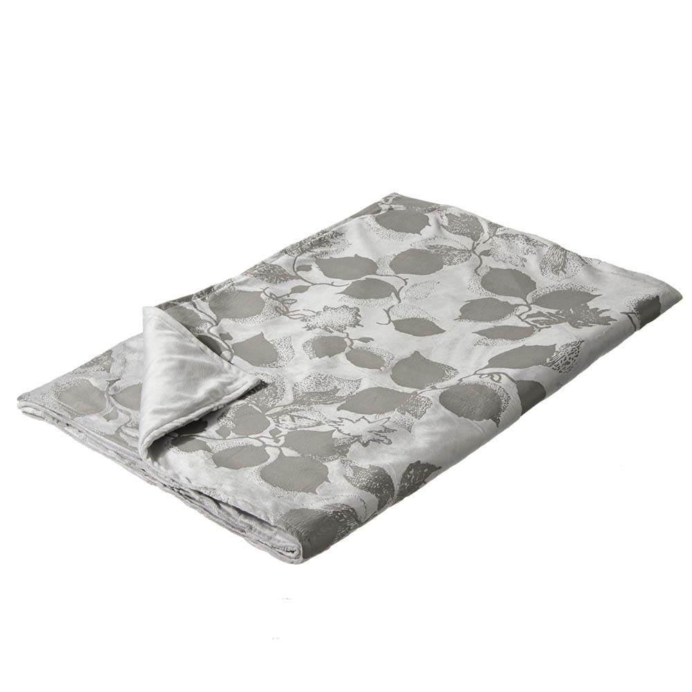 Manta para sofá gris estampada (130x170)