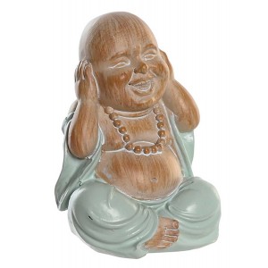 FIGURA BUDA DECORATIVA RESINA 5,5X6X9CM