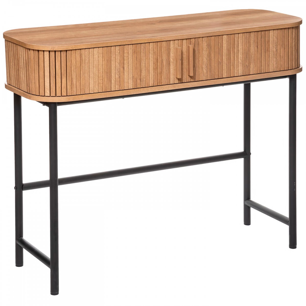 CONSOLA RECIBIDOR MARRÓN 2 PUERTAS 100X3X80,5CM
