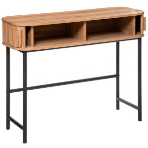 CONSOLA RECIBIDOR MARRÓN 2 PUERTAS 100X3X80,5CM