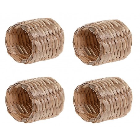 SERVILLETERO INDIVIDUAL JUEGO DE 4 FIBRA 4,6X4,6X4,7CM