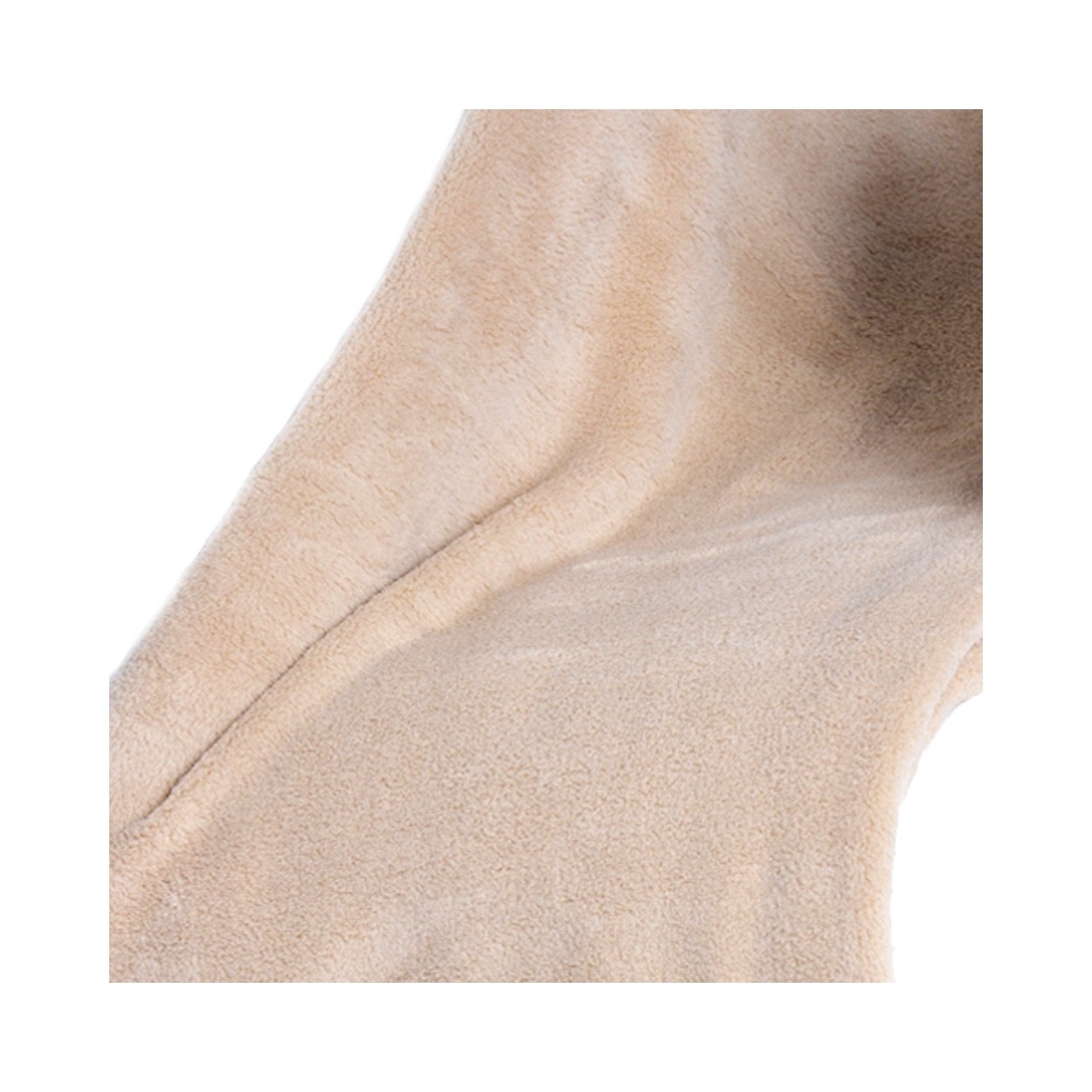 Manta de sofá beige microfibra (125x150 cm) poliester 240gr