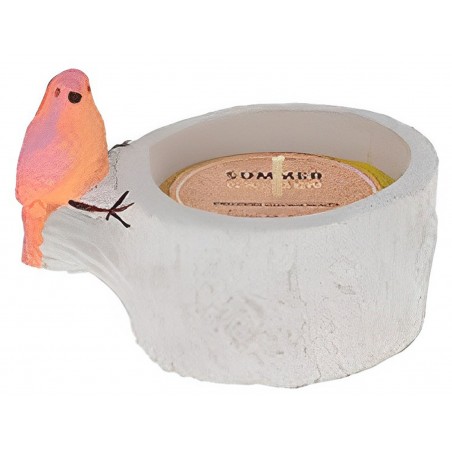 VELA CITRONELA PAJARO TRONCO CEMENTO 7X7,5CM