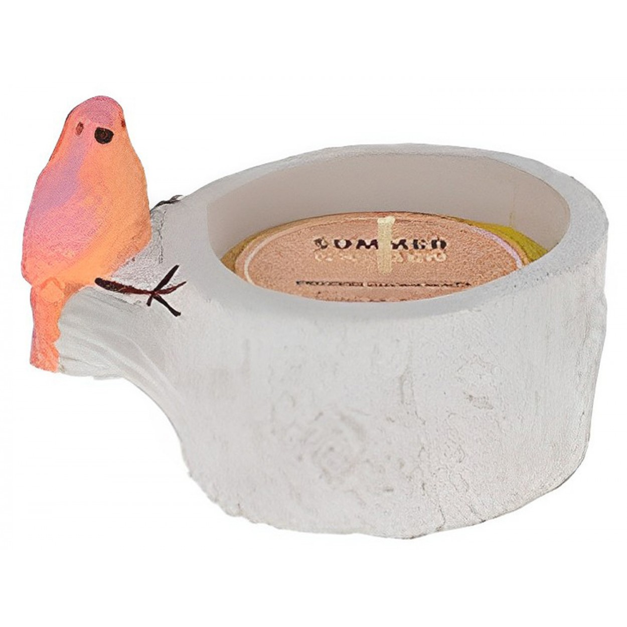 VELA CITRONELA PAJARO TRONCO CEMENTO 7X7,5CM