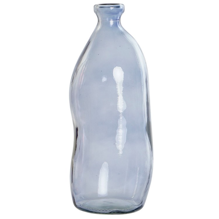 JARRÓN ALTO DECORATIVO CRISTAL RECICLADO ORGANIC 13X13X35CM