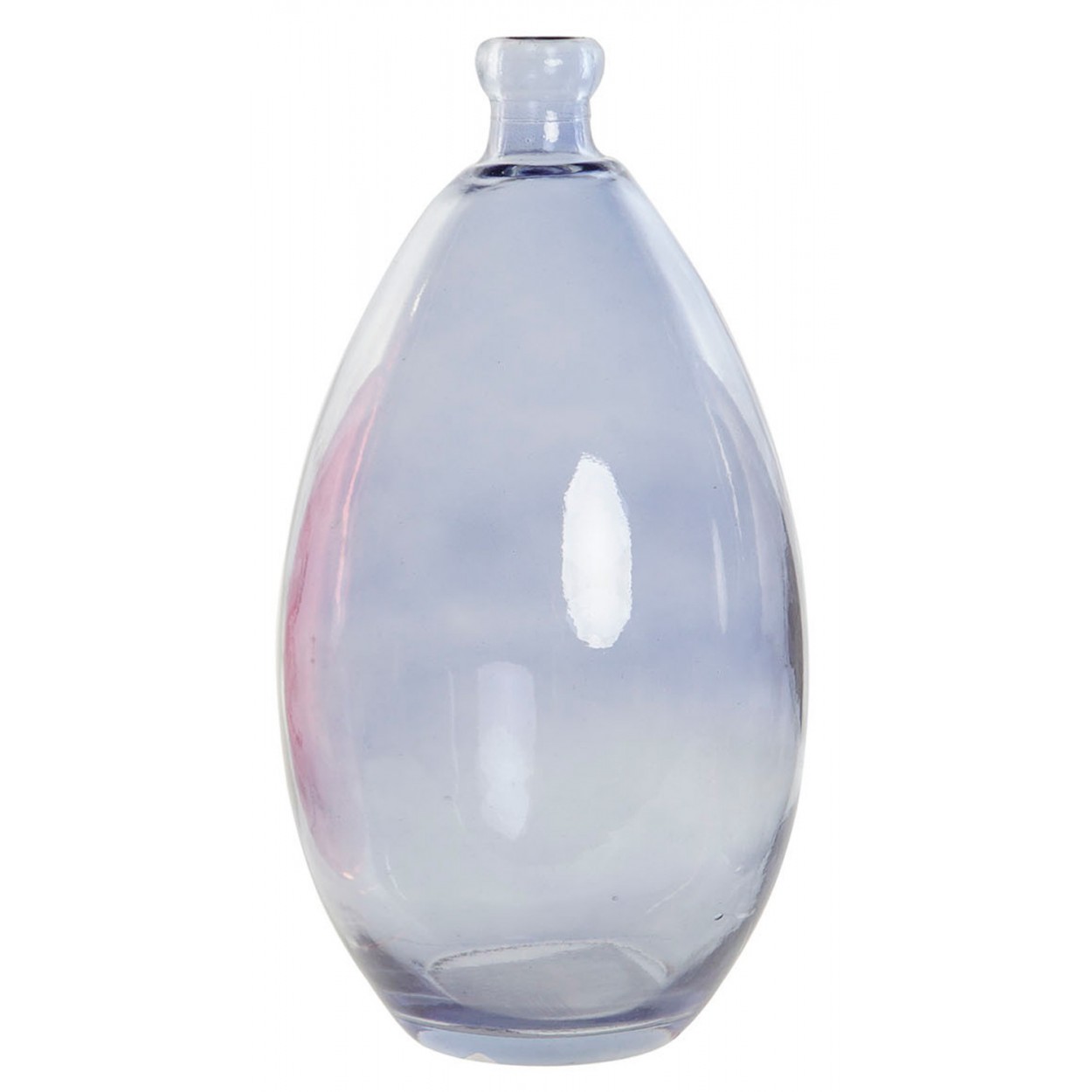 JARRÓN DECORATIVO CRISTAL RECICLADO ORGANIC 14X14X30CM