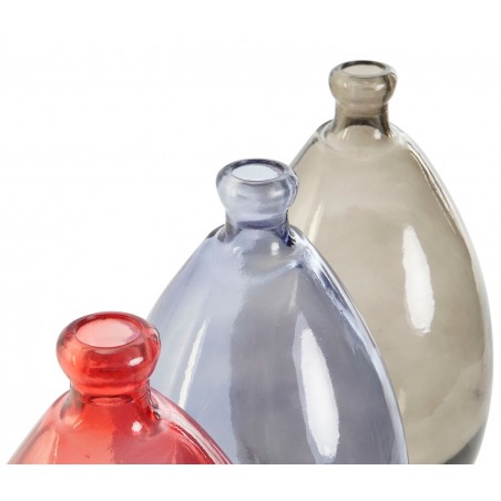 JARRÓN DECORATIVO CRISTAL RECICLADO ORGANIC 14X14X30CM