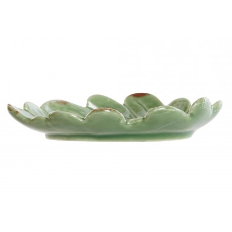 BANDEJA VACIABOLSILLOS PORCELANA HOJA 13X10X2,5CM