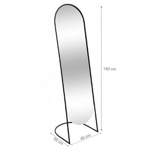 ESPEJO DE PIE. EN SOPORTE DE METAL.39X40X140CM
