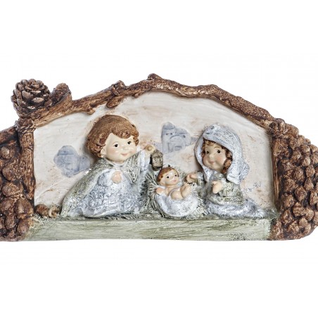 PORTAL DE BELÉN NACIMIENTO PIÑA 23X6,2X9,2CM