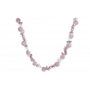 GUIRNALDA NAVIDAD PIÑAS ROSA PALO 150CM