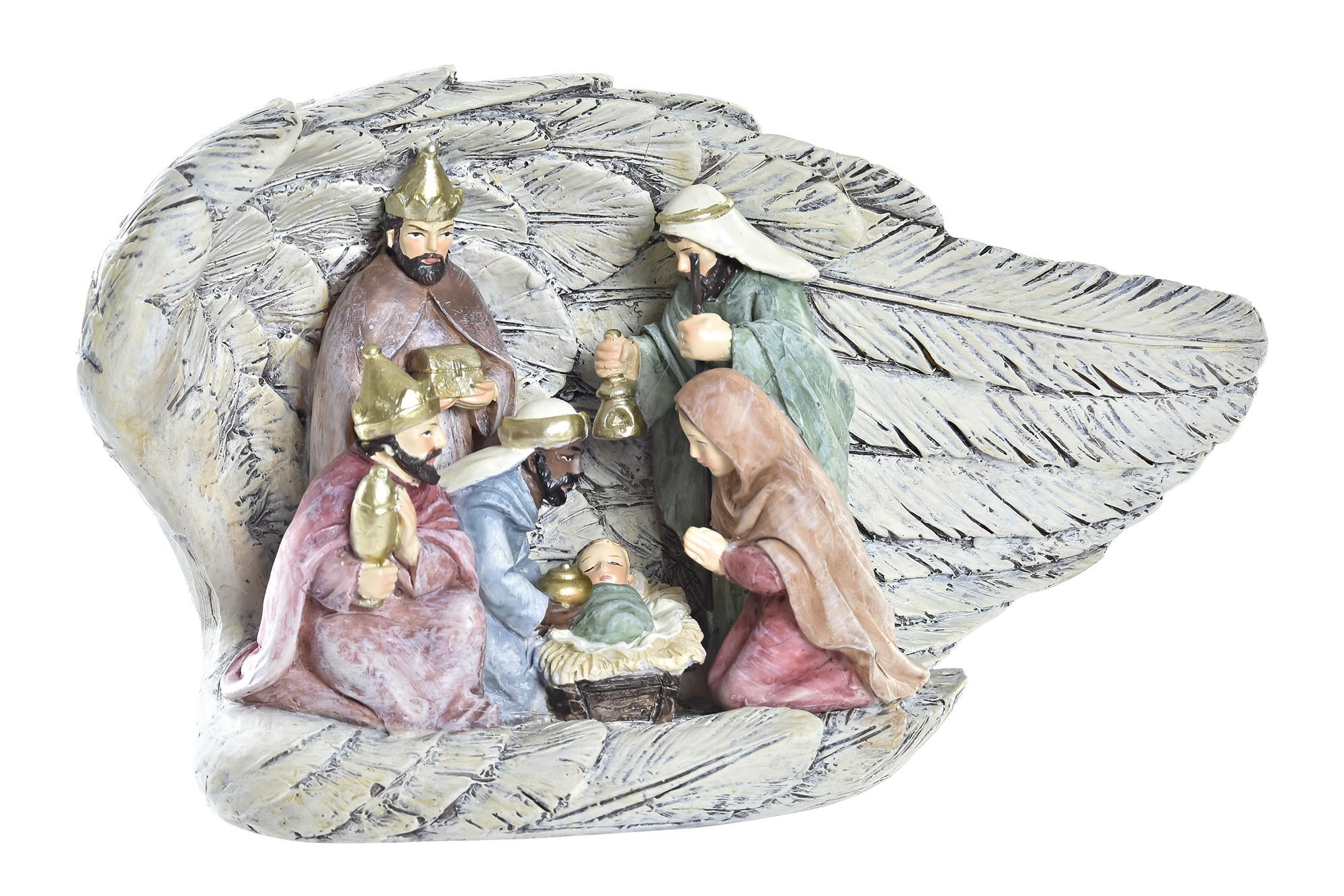 PORTAL DE BELÉN NACIMIENTO ALAS 20X8X12CM