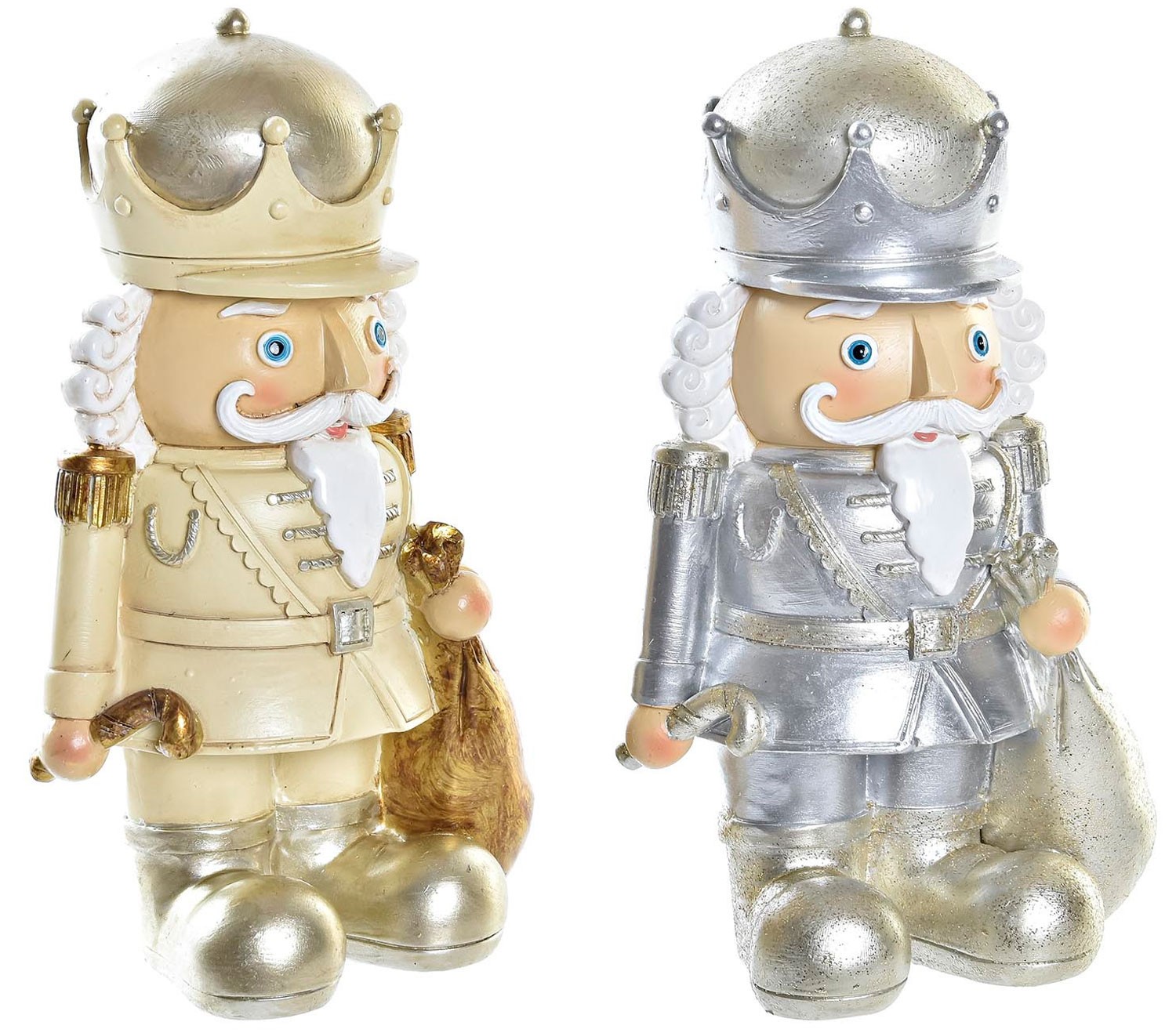 FIGURA CASCANUECES NAVIDEÑA DECORATIVA 8,5x6x14,5CM