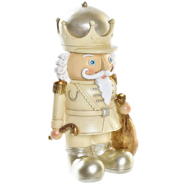 FIGURA CASCANUECES NAVIDEÑA DECORATIVA 8,5x6x14,5CM