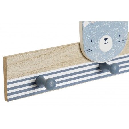 Porte-manteau Mural Enfant en Bois, avec un Crochet 3. La conception de Chien Marin pour les Enfants 33X4X11 cm