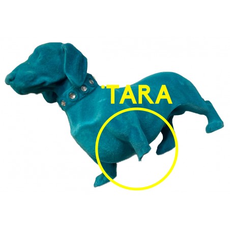 *TARA* PERRO VIENESA FLOCADO 22CM