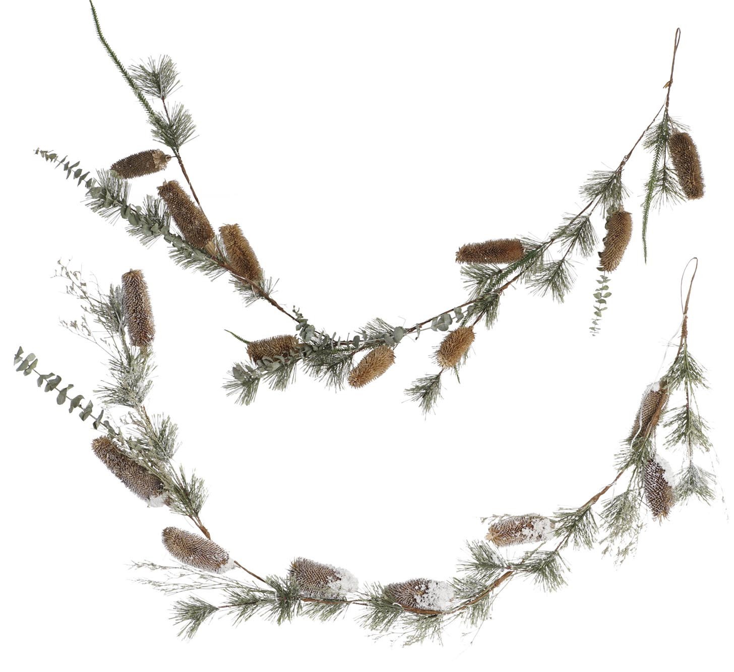 GUIRNALDA NAVIDAD PINO NATUR LED 130CM
