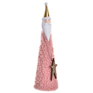 FIGURA METÁLICA Y LANA NOEL DECORATIVA5,5X5,5X25CM