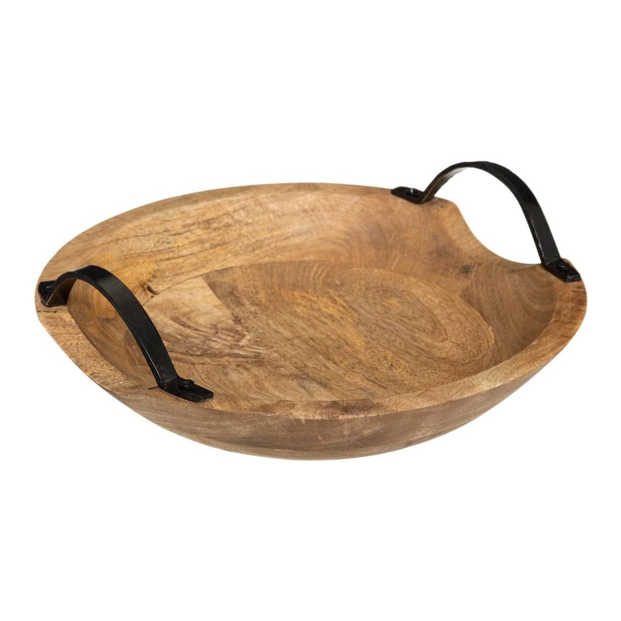 BANDEJA DECORATIVA IRREGULAR MADERA MANGO 29,5CM