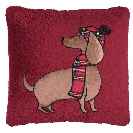 COJÍN DECORATIVO CUADRADO PERRO 45X45CM