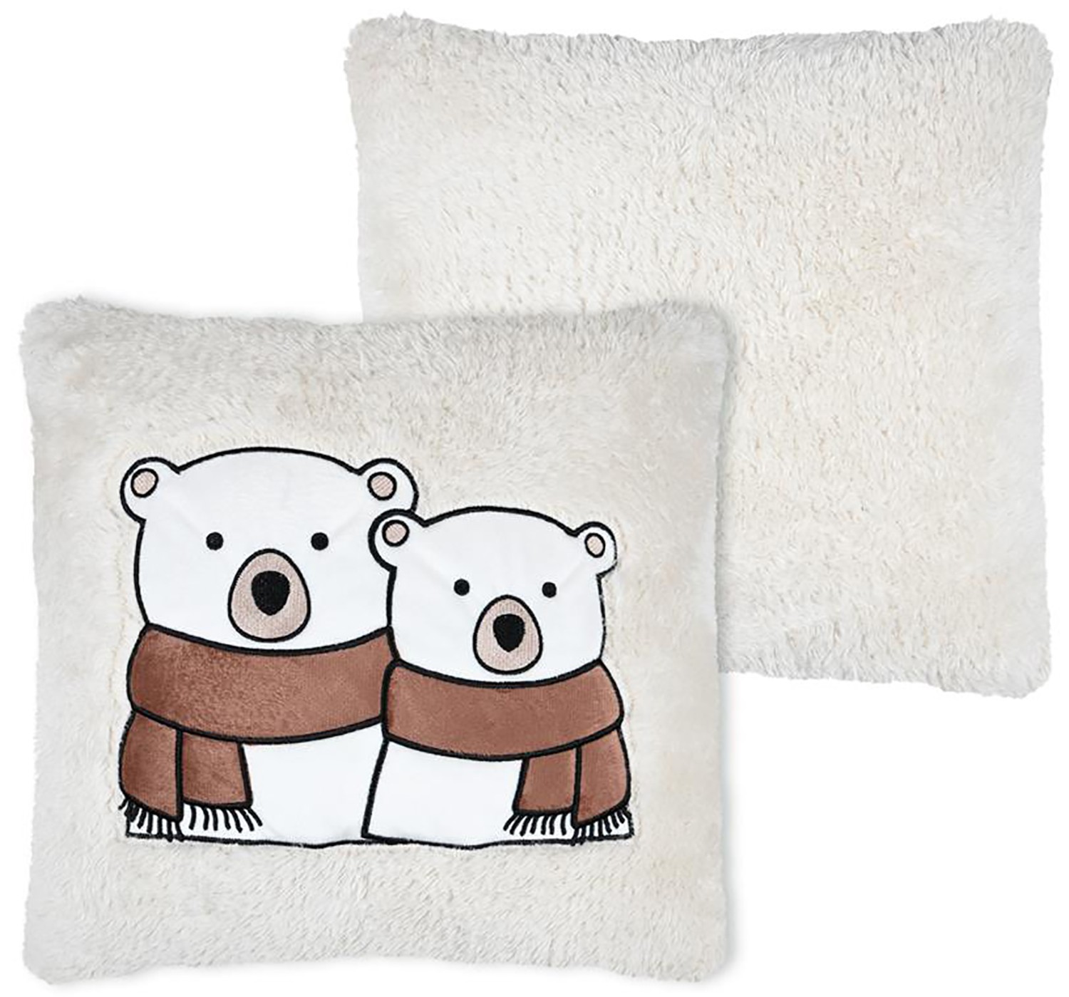 COJÍN DECORATIVO CUADRADO OSOS BLANCOS 45X45CM